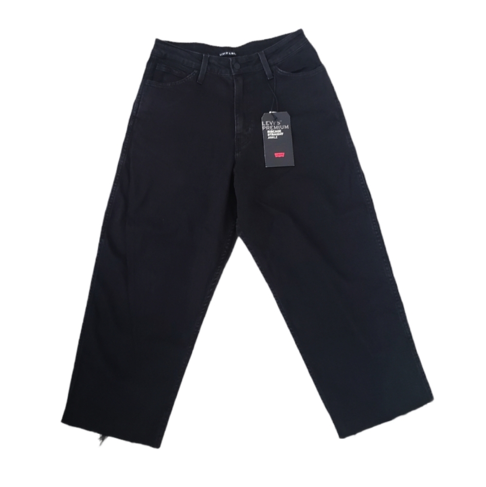 Levi's Ribcage Line 8 Premium Straight Ankle Jeans - Picture 7 of 15